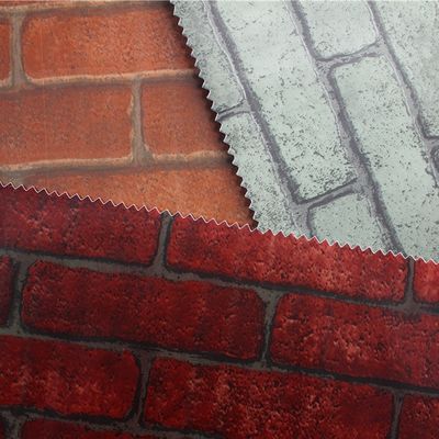 quality Thiết kế gạch Phòng ngủ PVC Bố giấy da và dán PVC phim 0.1mm-0.15mm factory