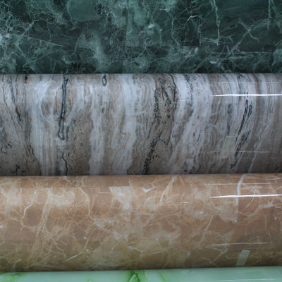 Bảng trang trí PVC bề mặt bóng cao cho tủ bếp, được sản xuất bằng quá trình ép màng chân không.